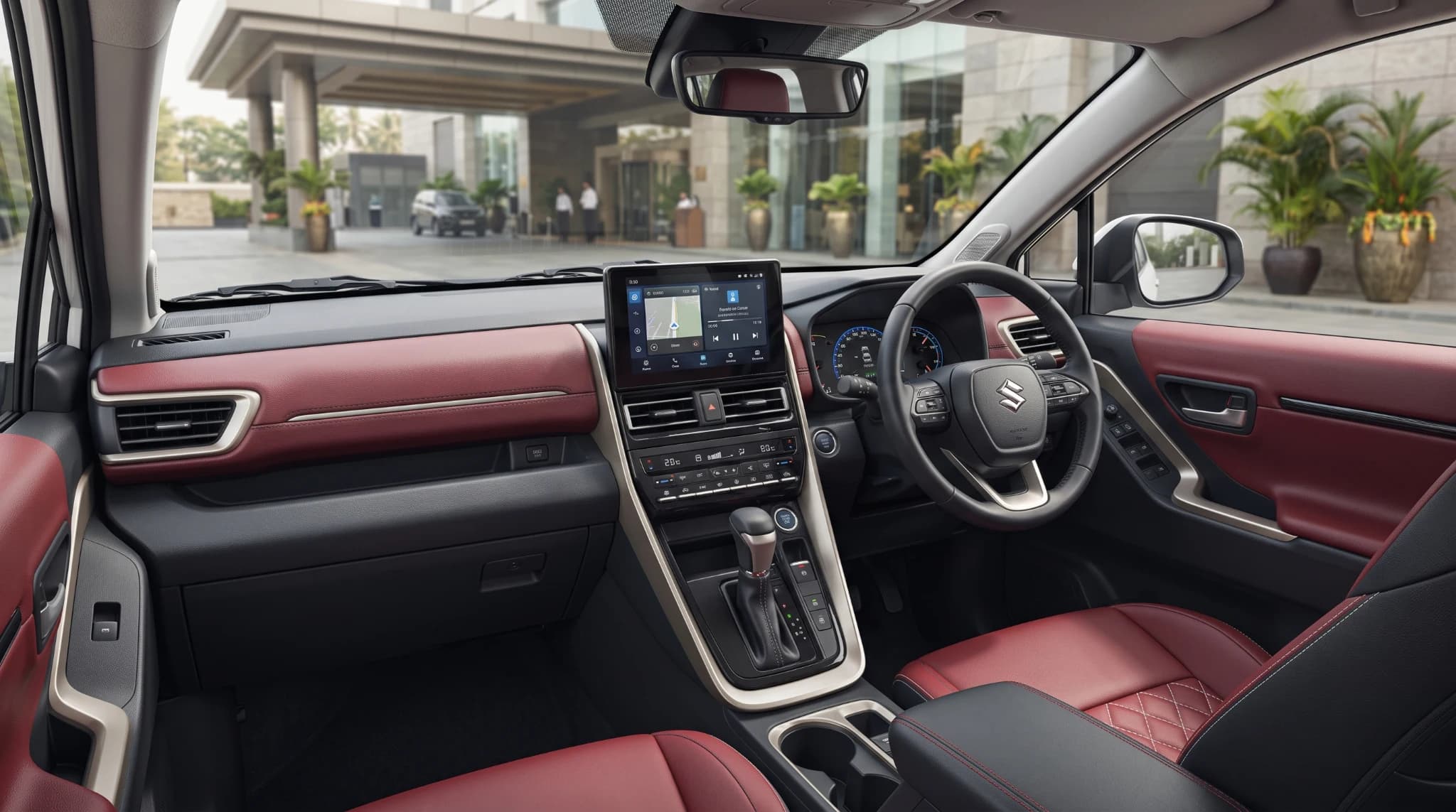 Maruti Invicto Cockpit and Touchscreen Dashboard